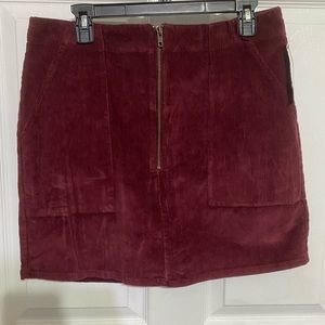 Wild Fable corduroy front zip skirt